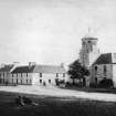 Scanned image of photograph showing Speyside House and Granton Arms Hotel.
