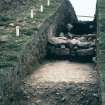 Copy of colour slide, Birrens Roman Fort   Rampart section.
NMRS Survey of Private Collection 
Digital Image Only
