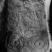 Scanned image of Dyce, Saint Fergus' Church, Pictish symbol stone. General view.