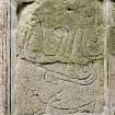 Pictish symbol stone, Fyvie no.1,  built into wall of church.