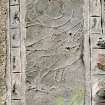 Pictish symbol stone, Fyvie no.2, built into wall of church.
Digital copy of E 56719 CN.