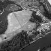 Dunkeld.
Oblique aerial view with river to South.