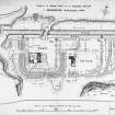Plan of Rough Castle Roman Fort, showing excavations by Mungo Buchanan in 1902-3.