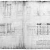 Additions and alterations for C. Makgill Crichton.
Scanned image of drawing showing sections and side elevations.