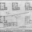 Scanned image of drawing showing plans of proposed restoration.