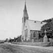 Historic photograph showing English Episcopal Church.