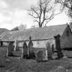 Grandtully, St. Mary's Chapel.
General view of Chapel and graveyard.