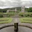 View of Balmoral Castle from formal garden to south.