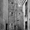Scanned image of staircase tower and keep from South court