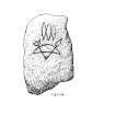 Digital copy of drawing of symbol stone.