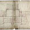 Scanned image of drawing showing plan of principal floor.