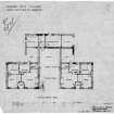 Garage and cottage.
Scanned image of drawing of ground floor plan.
