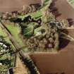 Scanned image of oblique aerial view centred on the country house, farmhouse and stables taken from the SE.