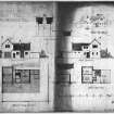 Plans of stable offices at house for Fred N Henderson.