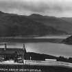 Scanned image of general view of Whistlefield Railway Station and Loch Long.