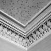 Interior.
Detail of cornice.
