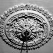 Interior.
Detail of ceiling rose.