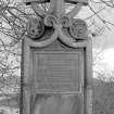 Astley gravestone, East face, detail