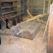 Photograph of an area used for storing veneers, in the basement of the former premises of Whytock and Reid Ltd, Belford Mews, Edinburgh