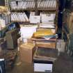 Photograph of part of the Whytock and Reid Archive as it was stored in the basement of Whytock and Reid Ltd's former premises on Belford Mews, Edinburgh.