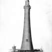 Scanned image of elevation of the lighthouse.