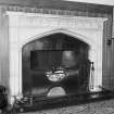 Hall, fireplace, detail