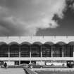 View of terminal building, Glasgow Airport, Abbotsinch.
Labelled:  'Terminal Building across the pool viewed from the car park'.
