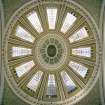 View of central dome banking hall, central dome