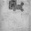 Scanned image of drawing showing roof plan with additions for M K Angelo, Esq.
