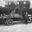 View of motor lorry of Millar Brothers, carriers and contractors, West Linton.