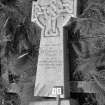 Digital copy of photograph of  cross with two stepped base commemorating Catherine W Ewart, died 1924.
Survey no. 10