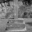 Digital copy of photograph of cross commemorating Annie R Gow, died 1894.  
Survey no. 14
