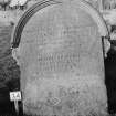 Digital copy of photograph of headstone commemorating James Brown, died 18(?) and his wife Elizabeth Maule, died 1891.
Survey no. 34
