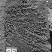 Digital copy of photograph of headstone.  Heavily eroded.
Survey no. 42
