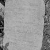 Digital copy of photograph of headstone commemorating William Melven, d.1919.
Survey no. 56
