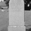 Digital copy of photograph of headstone commemorating Richard Whitecross and Alison Watt, William Watt, Jesse Duncan, d.1914 and Hugo Whitecross, d.1918.
Survey no. 65
