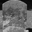 Digital copy of photograph of headstone.  Inscription eroded.
Survey no. 89
