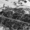 Oblique aerial view centred on the remains of the settlement at Little Ord with the farmstead at New Kinord adjacent, looking to the S.