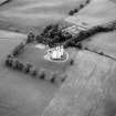 Oblique aerial view centred on Harthill Castle, looking to the ESE.