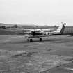 General view of Cessna 150 at Fordoun airfield.