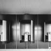 Interior.
Detail of telephone booths.