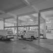 Scanned copy of view of the interior of the garage forecourt in use as a filling station seen from its North East corner.