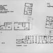 Photographic copy of plans of all floors for blocks 2 and 3.
