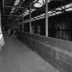 Glasgow Museum of Transport, interior.
View along walkway in stable block from West.