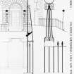 Lamp standard and railing measured survey