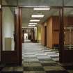 East Kilbride, Westwood, Duncanrig Secondary School.
View of interior showing coridor.