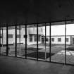 Interior.
View of courtyard from corridor.