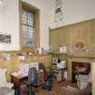 Interior. Chaplain's Office including original light fitting and fireplace