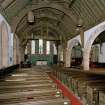 Interior.
View of preaching hall from E.