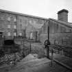 Aberdeen, Grandholm Works.
General view from South-West of the West end of the old mill, theWest end of the water turbine houses, the old mill stair tower and part of the sluice gate for the bypass lade.